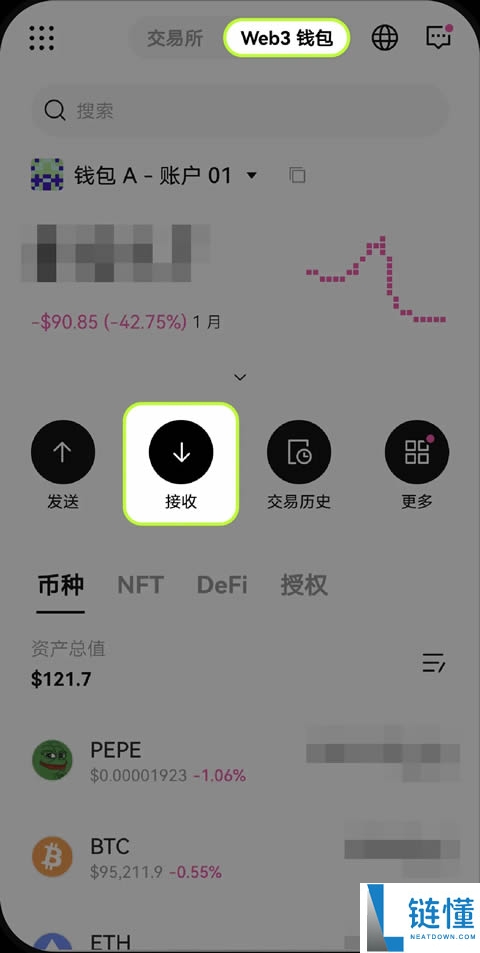 如何在Web3钱包确定数字资产的地址和网络?(欧易APP端/PC端教学)
