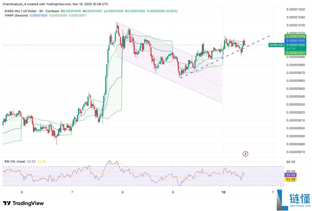 SHIB今日价格预测:BTC达到12.5万美元,SHIB能达到0.0001美元吗?