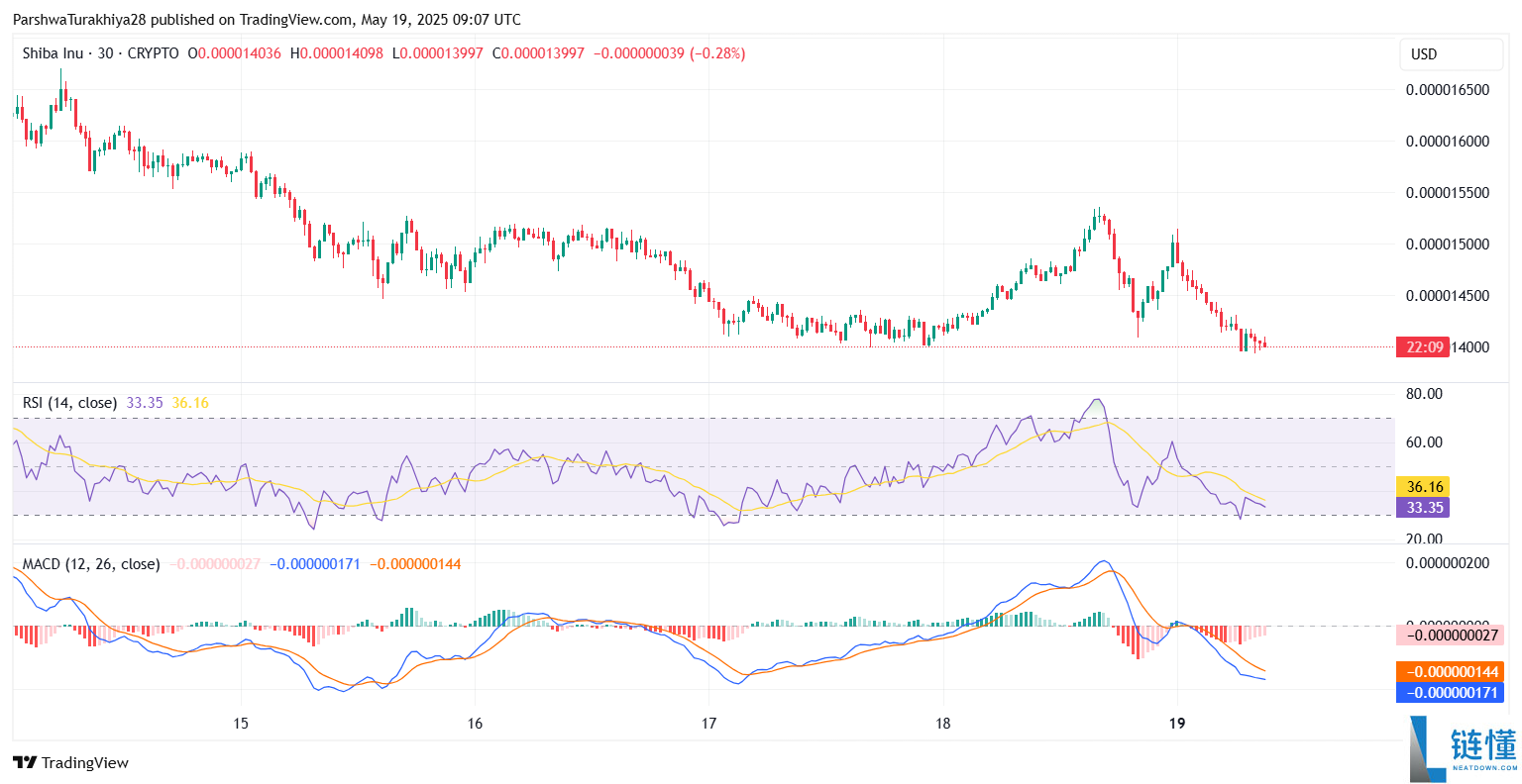 SHIB今日价格预测:BTC达到12.5万美元,SHIB能达到0.0001美元吗?