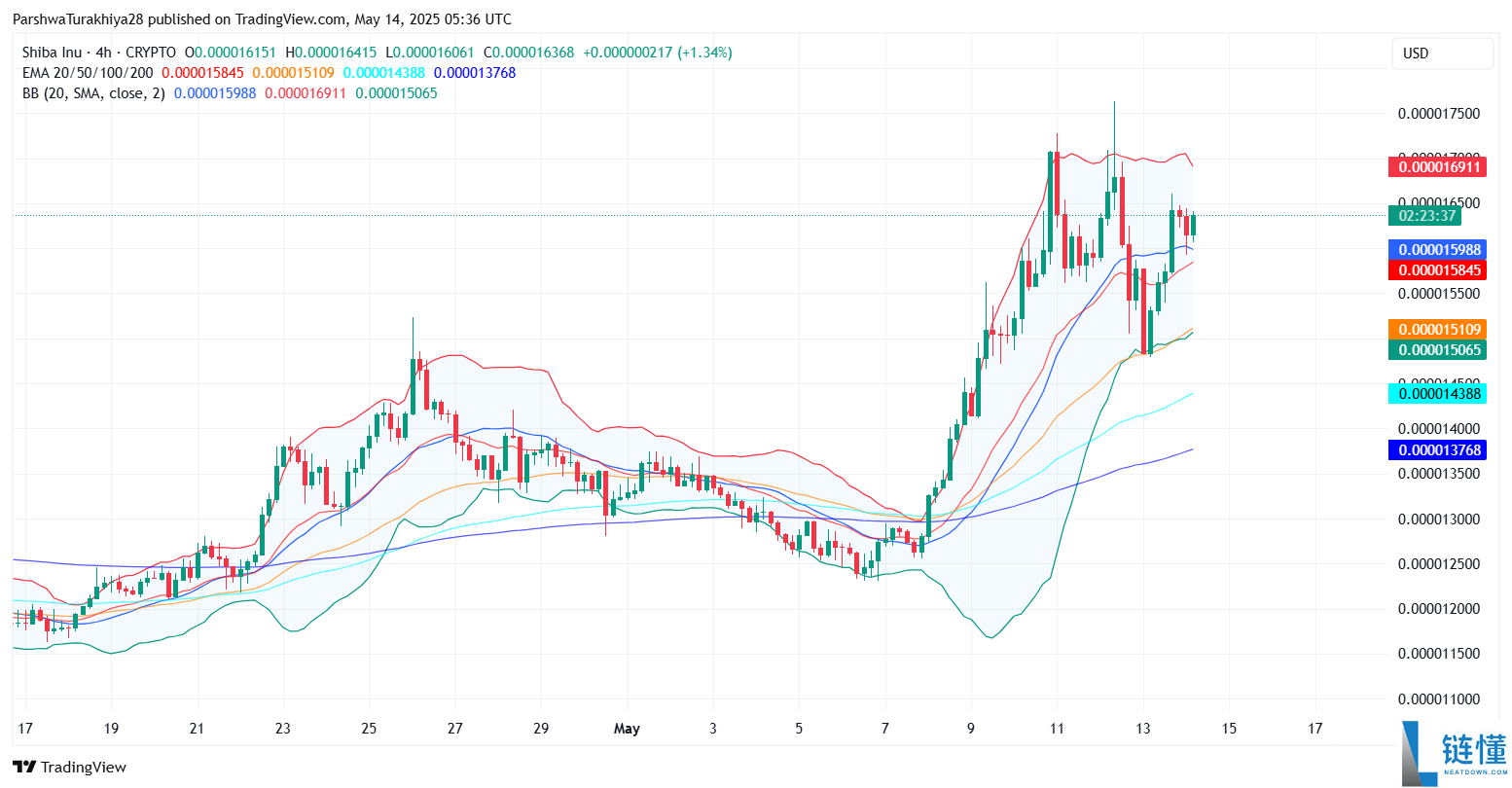 SHIB今日价格预测:BTC达到12.5万美元,SHIB能达到0.0001美元吗?
