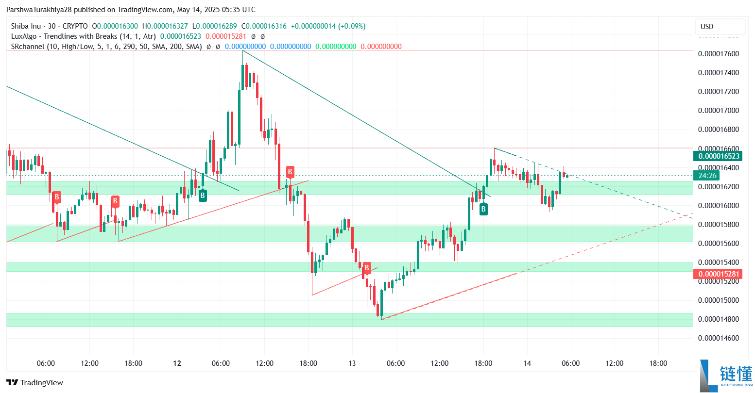 SHIB今日价格预测:BTC达到12.5万美元,SHIB能达到0.0001美元吗?