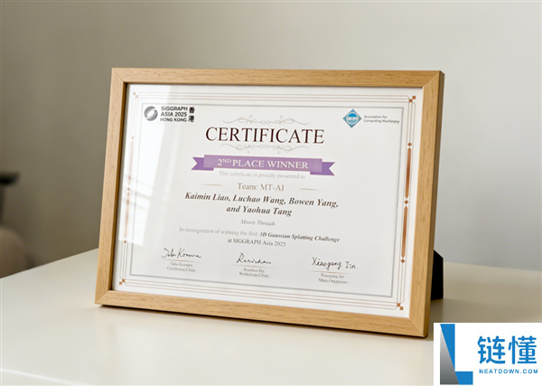 摩尔线程拿下顶级图形大会3DGS应战赛银奖：自研LiteGS手艺周全开源