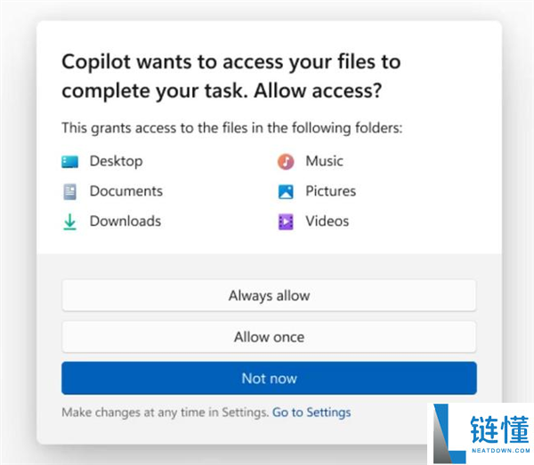 微软为Win11 AI上“隐私锁”:拜访用户文件前会先要求答应