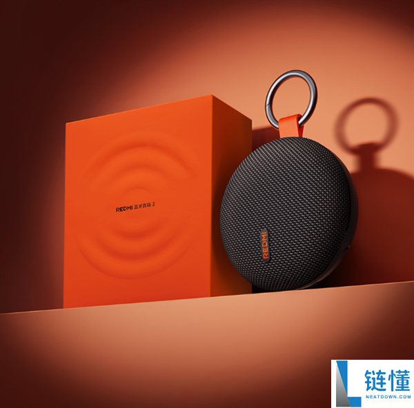89元 REDMI蓝牙音箱2暮焰黑发布:新年包装封套 满电能听5小时