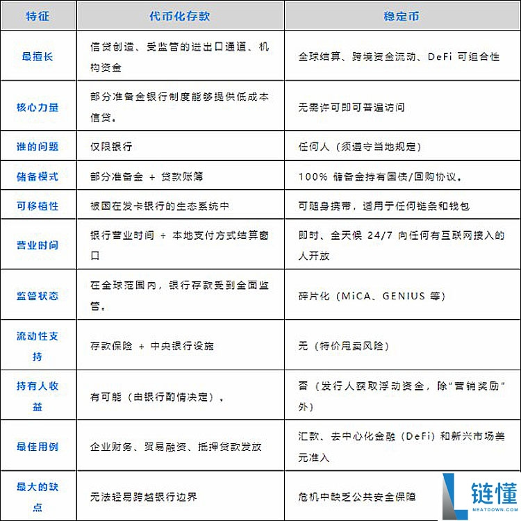代币化存款与稳定币之争详细分析:金融未来不是取代而是融合