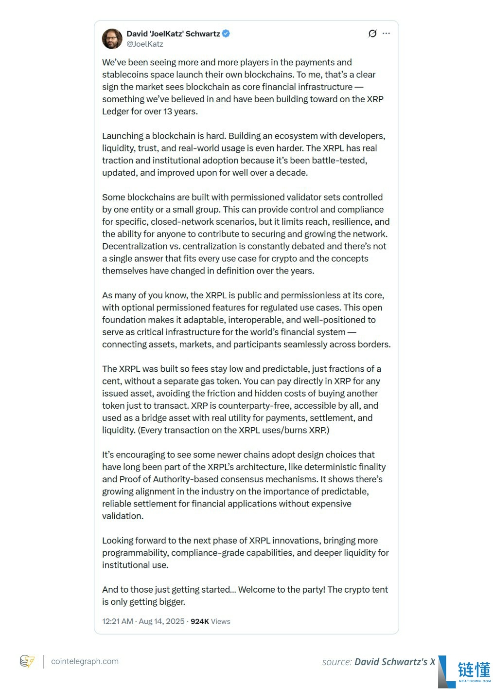 Ripple高管分析:瑞波币(XRP)需要采取类似 索拉纳币(Sol)的战略才能跟上步伐