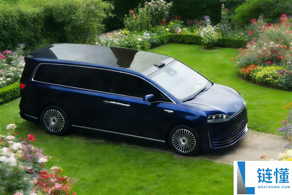 鸿蒙智行首款MPV 智界V9实车首曝：前后灯点亮辨识度超强