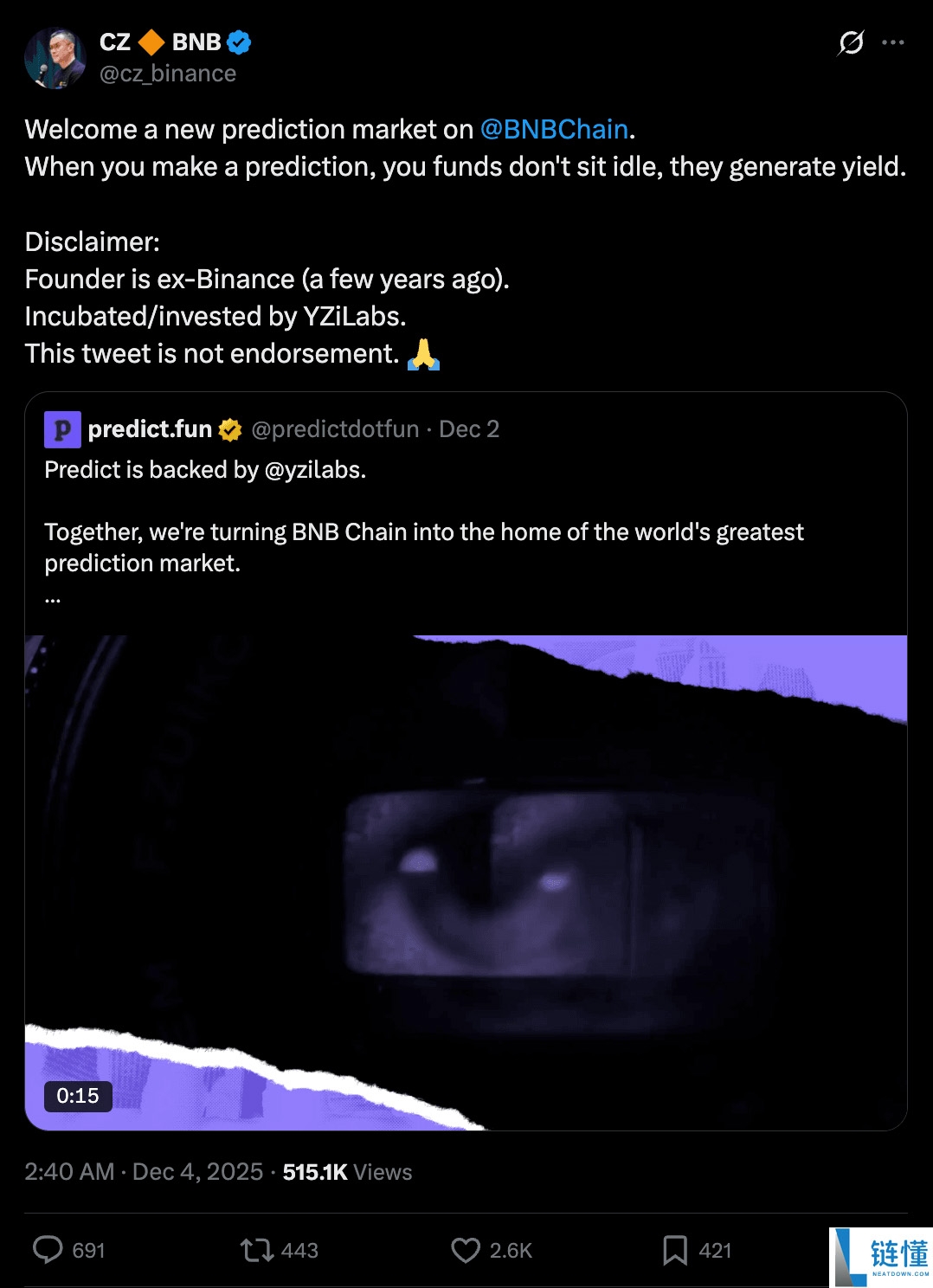 什么是 Predict.Fun?BNB 链上的新预测市场,一文介绍