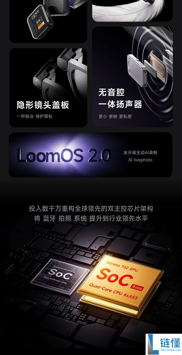 2999元 闪极loomos AI拍摄眼镜L1发布：全天候自动AI录制