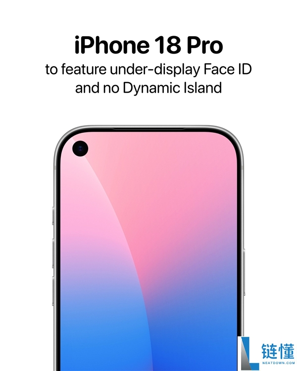 最冷艳的苹果手机来了,iPhone 18 Pro灵动岛瘦身成功