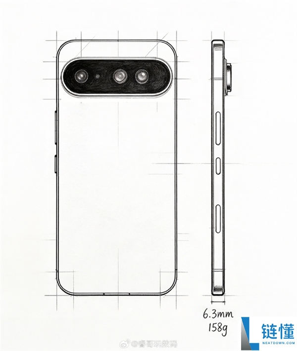 这才是真Air,光荣新机线稿流出:6.3mm机身+Pro级主摄