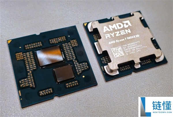全球最快游戏CPU开盖:AMD锐龙7 9850X3D实拍首发,