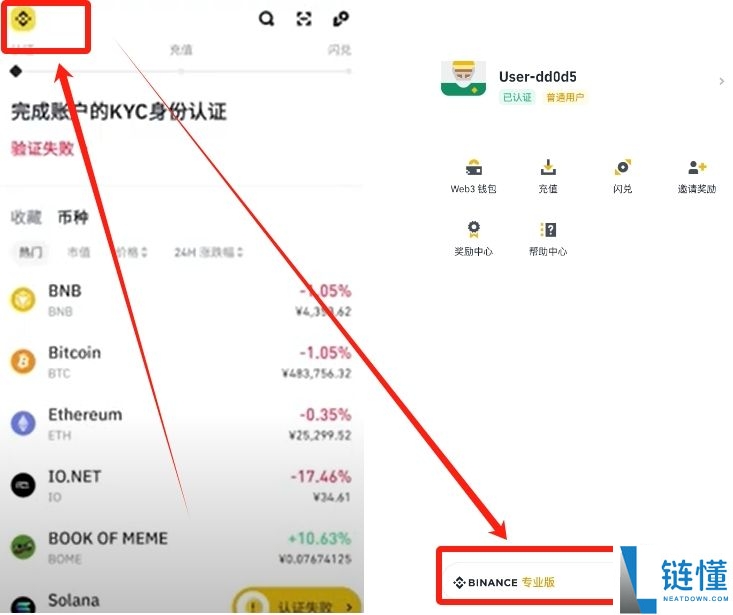 币安合约账户开通并获得返佣手续费操作指南