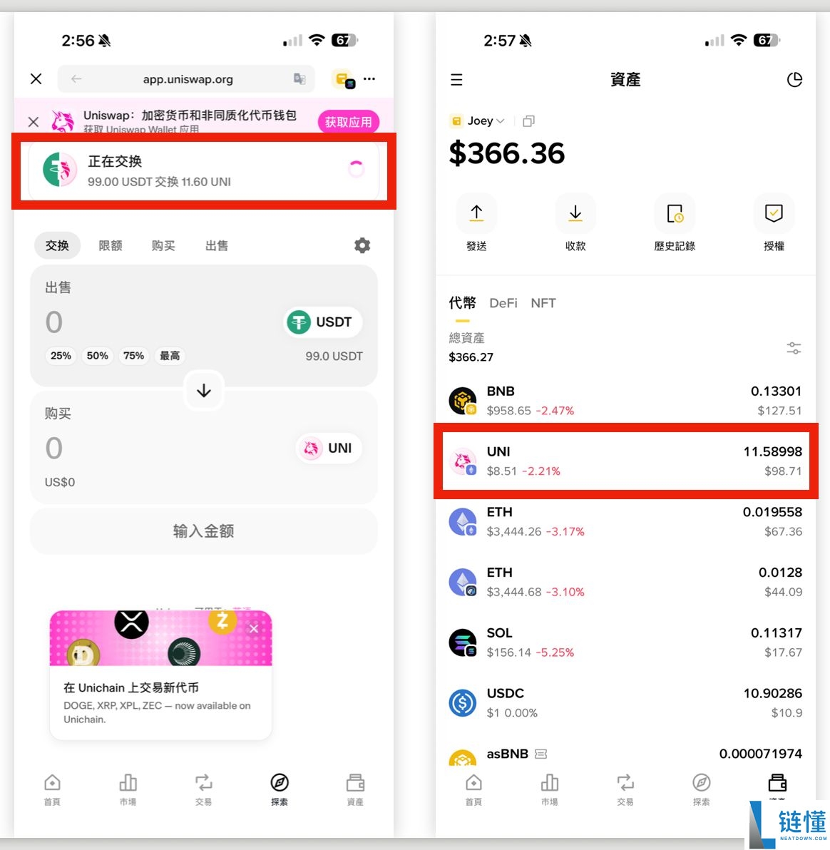 去中心化交易所怎么用?币安钱包+Uniswap去中心化交易所操作教程