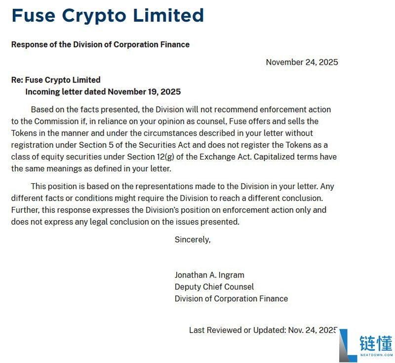 一文了解SEC为Solana DePIN项目代币FUSE发布”罕见“不采取行动函