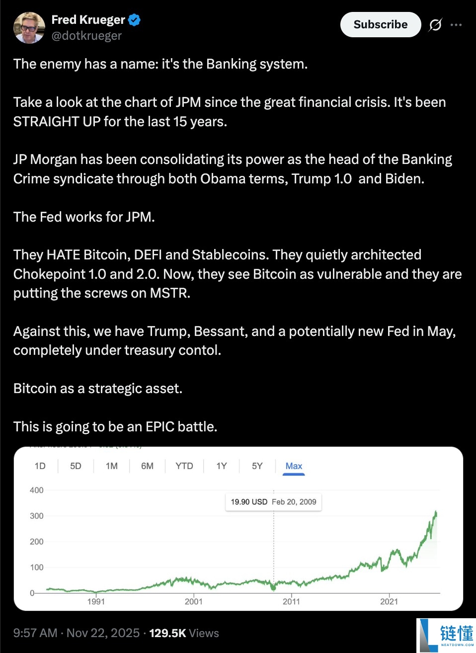 一文了解Strategy和比特币(BTC)支持者呼吁“抵制”摩根大通