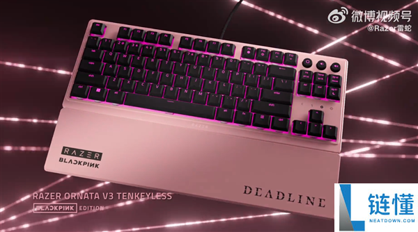 联动韩国人气女团 雷蛇发布BLACKPINK限量联名外设：粉色鼠标、键盘 女生很难不心动