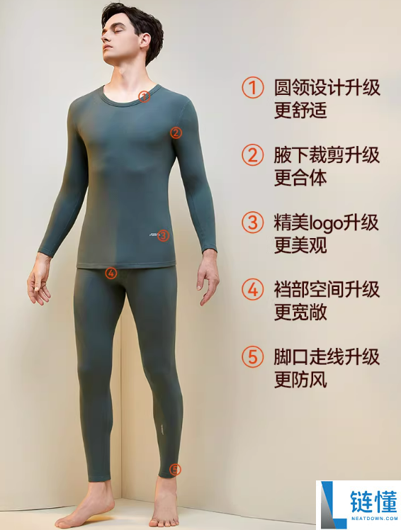 山羊绒+桑蚕丝：大嘴猴10A秋衣套装27.5元发车（赠退货宝）