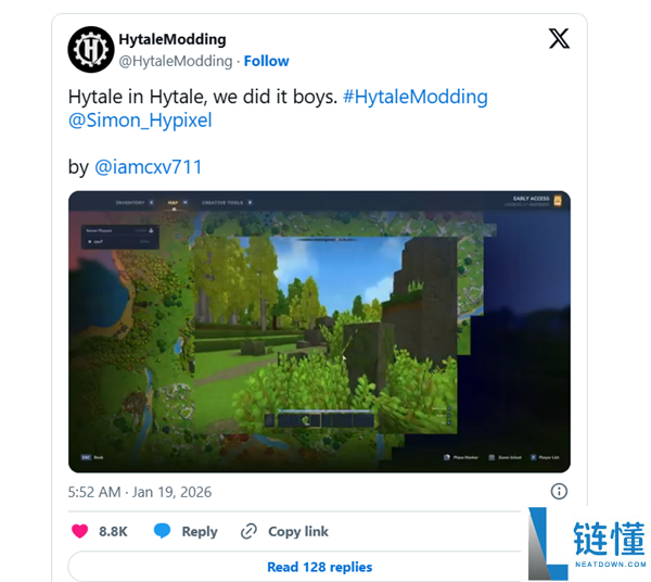 本年最火沙盒RPG游戏《Hytale》成功运转Windows 95