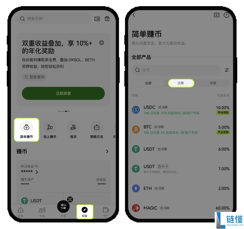 链上赚币和简单赚币哪个安全些?如何参与申购与赎回?