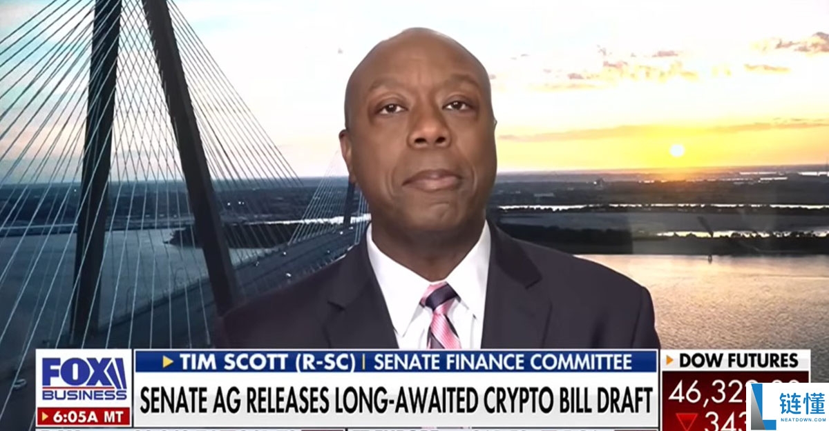一文了解参议员Tim Scott力推加密货币市场法案于12月进行表决