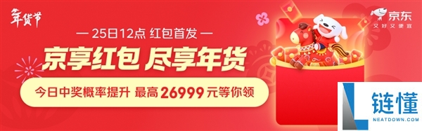 最高26999元,京东年货节无门坎红包 12点第一波开抢