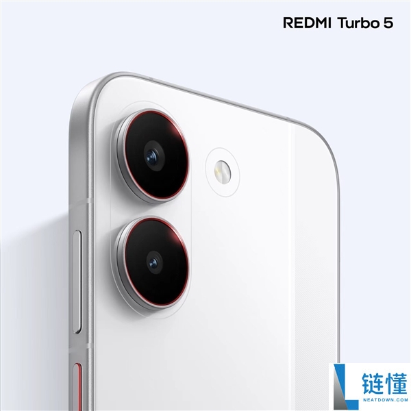 REDMI Turbo 5外观揭晓:6.59英寸黄金中尺寸,金属中框+玻璃背板