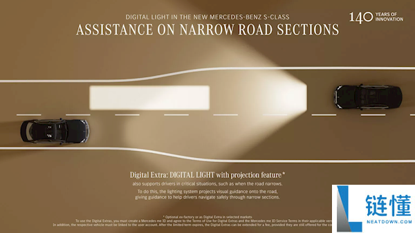 新款疾驰S级车灯搭载5万颗LED:照耀间隔605米 照明区域提拔40%