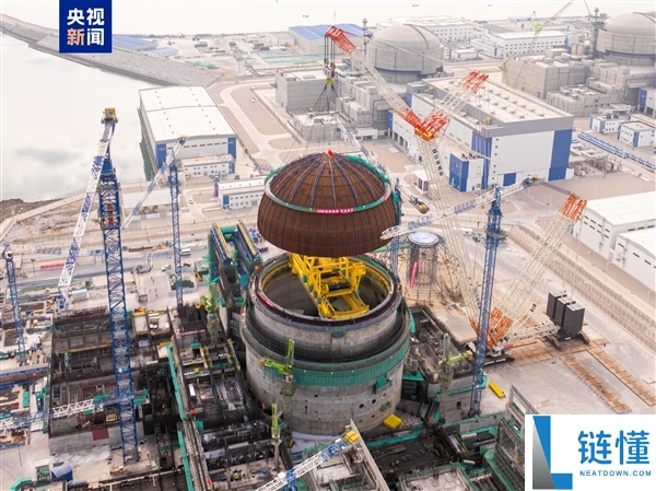 我国自立三代核电手艺,漳州核电3号机组内穹顶吊装成功