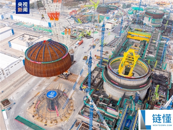 我国自立三代核电手艺,漳州核电3号机组内穹顶吊装成功