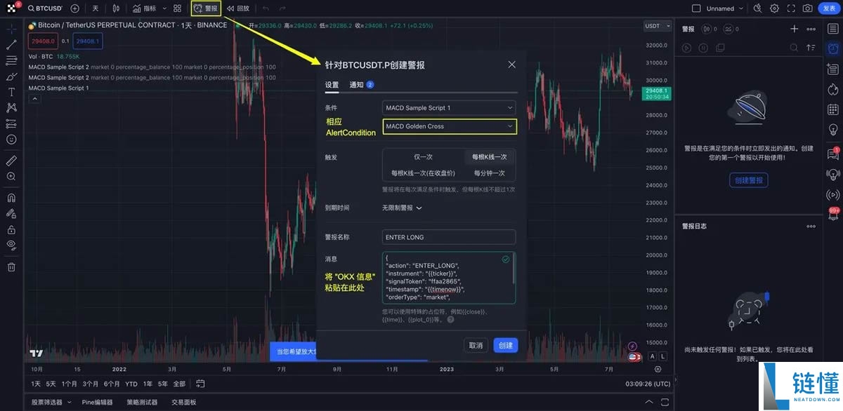 TradingView用户如何使用TradingView警报创建您的信号策略？