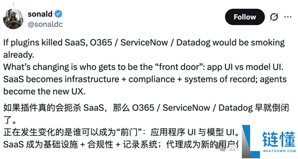 Claude一个插件吓哭华尔街 软件公司个人狂跌 2万亿元一日蒸发