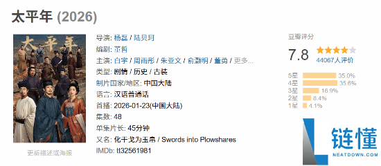 豆瓣7.8分 被称近十年可贵一见的神作,《承平年》口碑解禁 吃人的浊世实情