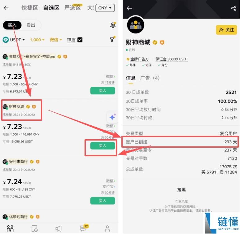 如何在币安上快速买币？币安C2C交易购买USDT币教程