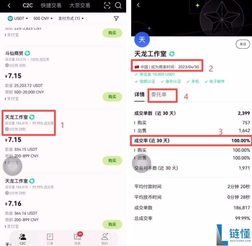 欧易OKX交易所新手注册、购买USDT及查看USDT收币地址流程