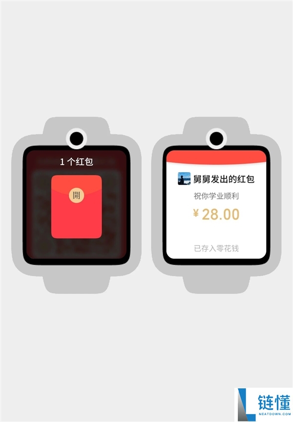 微信公布儿童腕表支撑收红包,日限额1000元 压岁钱不必家长代存了