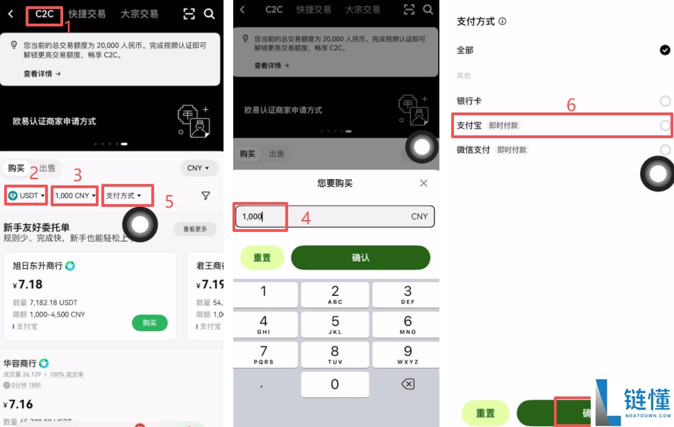 USDT与C2C交易与避坑指南：欧易C2C买币入金和出金USDT全流程