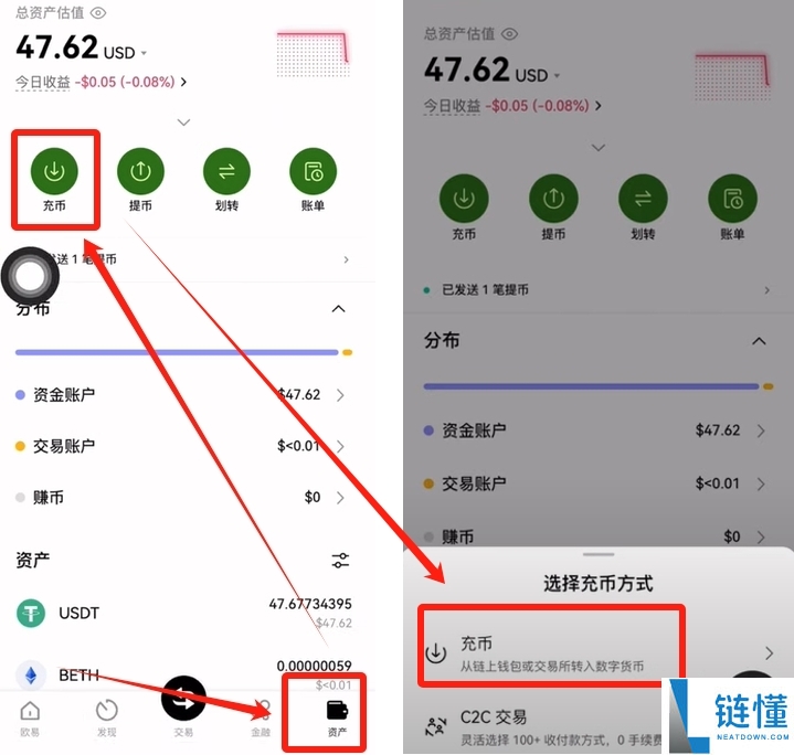 火币APP如何提现和转账？USDT从火币提现到欧易交易所操作教程