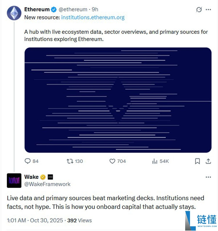 以太坊（ETH）基金会（Ethereum Foundation）推出机构专属网站介绍