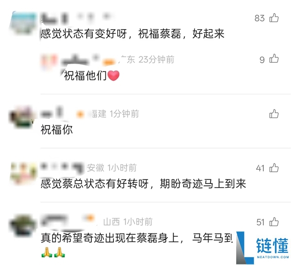 蔡磊一家三口发贺年视频 网友：看着形态有好转 盼望事业发作