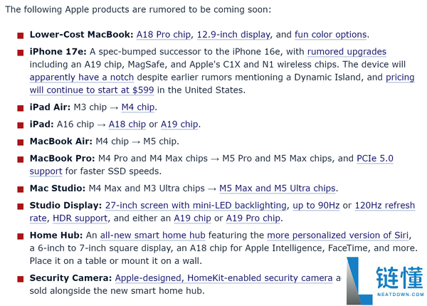 苹果公司将在3月初发布少量新品 包含一款便宜iPhone