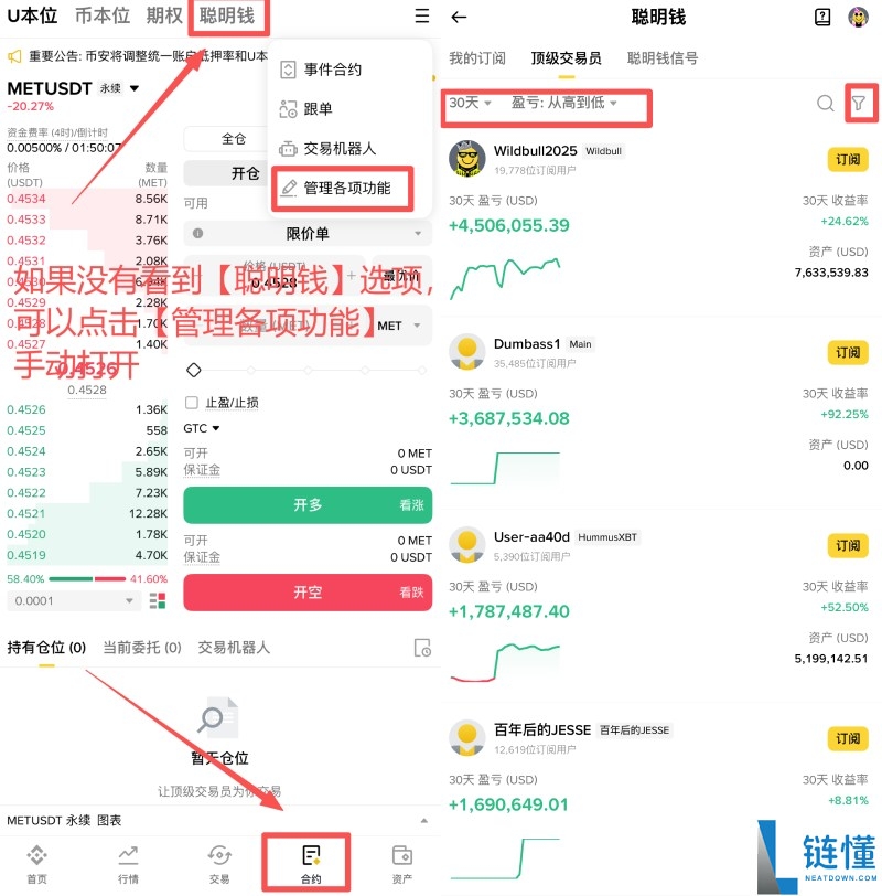 币安中的聪明钱是什么?如何使用?Binance聪明钱功能使用教学