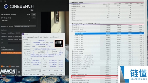 开盖版Ryzen 7 9850X3D来了,价钱小贵 机能开释暴增20W