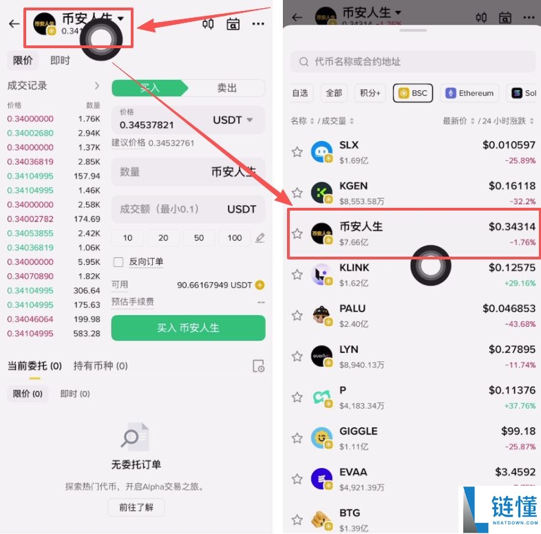 币安人生币怎么买？使用币安购买以及卖出人生代币流程