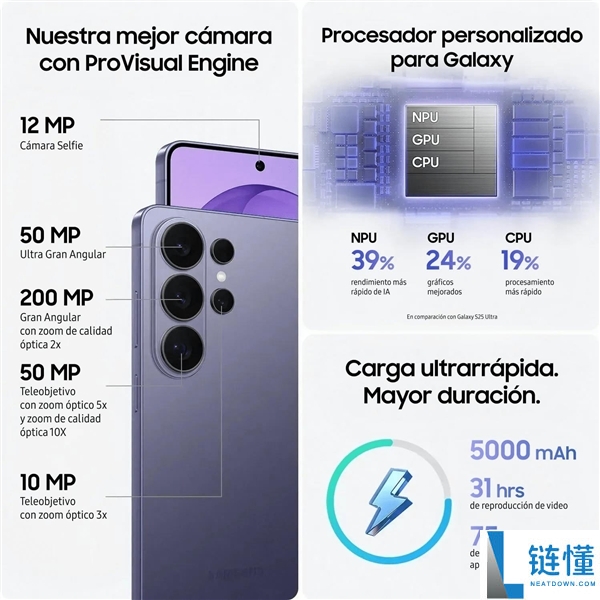 首款骁龙8E5万元机皇,三星Galaxy S26 Ultra官方配置确认