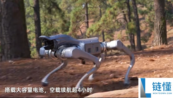 宇树发布Unitree As2四足机械人：峰值扭矩90N·m 续航可达4小时