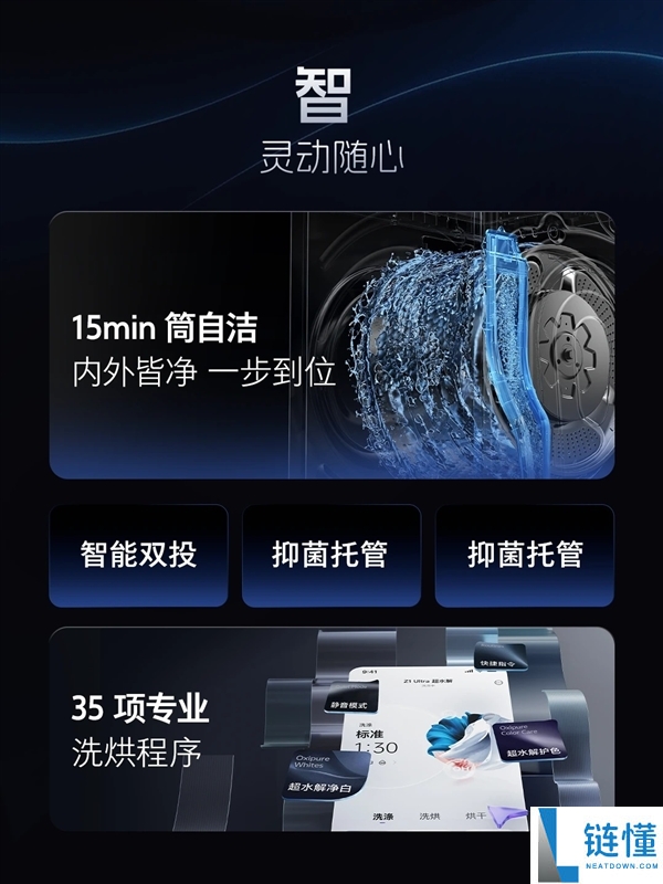 5094元 石头洗衣机Z1 Ultra发布：超水解系统 99.99%广谱除菌率