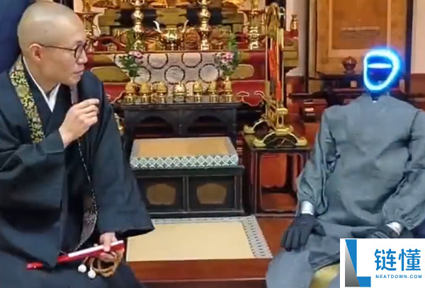 宇树机械人在日本当上赛博高僧