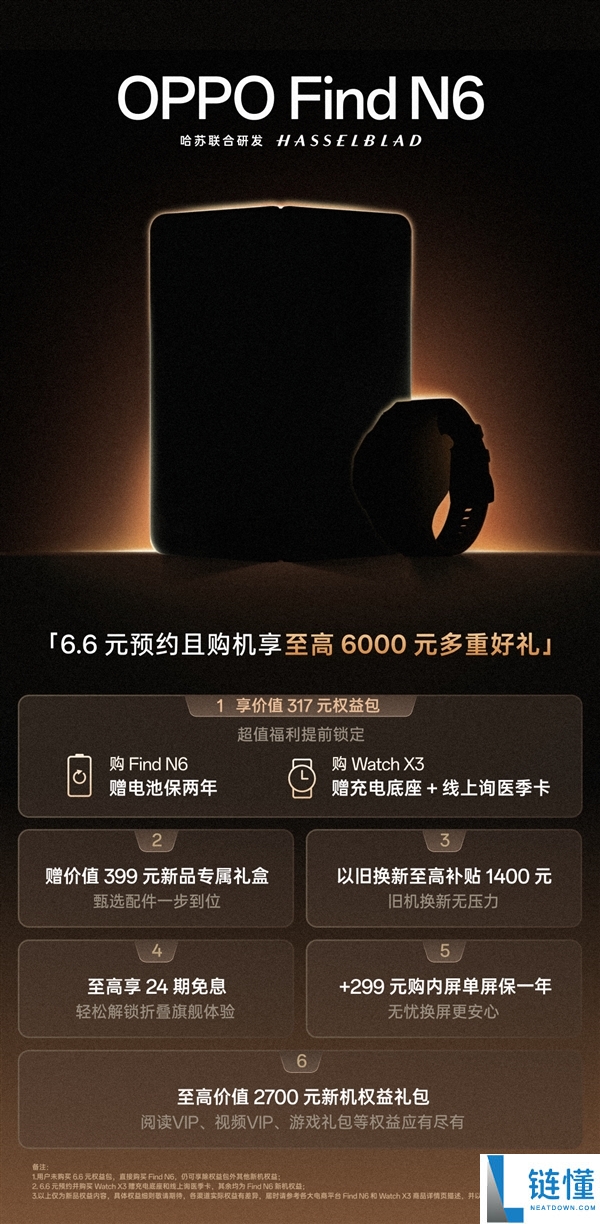 OPPO Find N6上架开启预定：折叠屏迈入无痕时期 辞别折痕