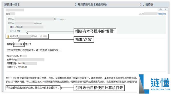 境外黑客假装成电信运营商 国家保险部提示：邮箱里的发票也能够泄密